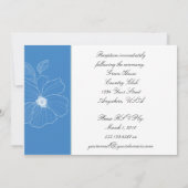 Bleu tropical et Faire-part de mariage vert (Dos)