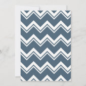 Bleu Tropical Palm Tree Mariage Invitations (Dos)