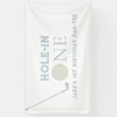 Bleu trou dans une bannière de fête d'anniversaire (Vertical)