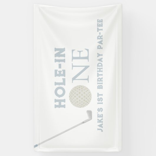 Bleu trou dans une bannière de fête d'anniversaire (Vertical)