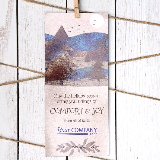 Bleu, Turquoise, Cartes de Noël Brown