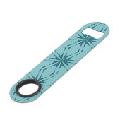 bleu turquoise, cool, abstraction fleur tendance (Devant angulaire)