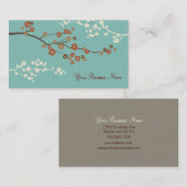 Bleu turquoise de carte de visite fait sur (Devant / Derrière)