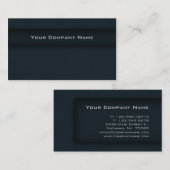 Bleu turquoise de carte de visite professionnel (Devant / Derrière)