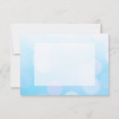 Bleu, Turquoise et blanc Mandala Merci Note (Dos)