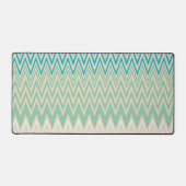 Bleu turquoise, turquoise et vert Zigzags (Recto)