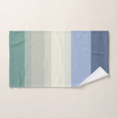 Bleu Turquoise Vert Grilles Couleurs Océanes (Serviette à main)