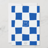 Bleu un joyeux Dude anniversaire Invitation (Dos)