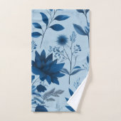 bleu végétal (Serviette à main)