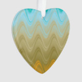 Bleu Verre Vert Orange Abstrait (devant)