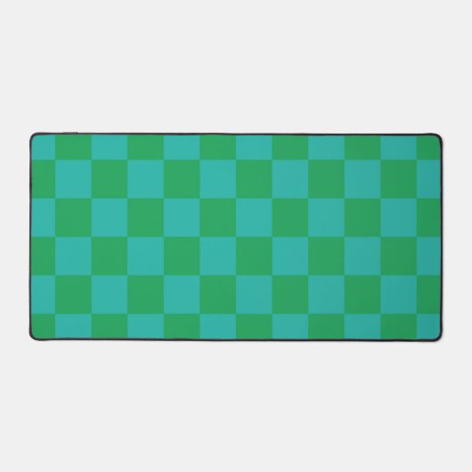 Bleu vert À damiers En vichy Motif (Recto)
