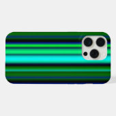 Bleu Vert arc-en-ciel rayures (Verso Horizontal)