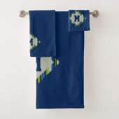 Bleu vert bande diamant Monogramme (En situation)