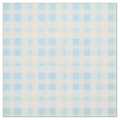 Bleu, Vert, Blanc Plaid Rosy Posy Tissu (Échantillon)
