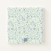 Bleu Vert Cercles Points Sketchbook Bullet Journal (Dos)
