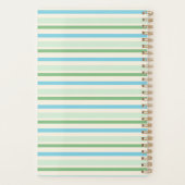 Bleu Vert Et Grandes Crème Monogramme Année (Dos)