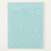 Bleu Vert glace Diary Carnet spirale (Dos)