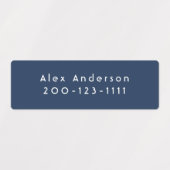 Bleu Vert moyen imperméable Étiquettes de l'enfant (Design 1)