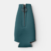 Bleu Vert Nautique Monogramme Glacière bouteille (Dos)