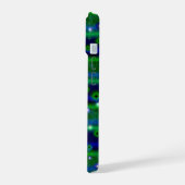 Bleu vert rayures avec étoiles et Raindrops (Côté gauche)