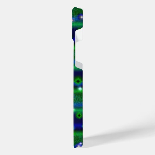 Bleu vert rayures avec étoiles et Raindrops (Côté gauche)