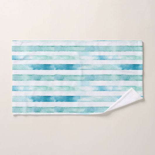 Bleu, Vert & Rose. Sois différent ! (Serviette à main)