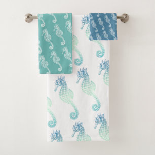 Bleu Vert Seahorse