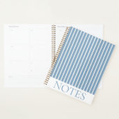 Bleu Verticale Grille Moderne Minimaliste (Devant avec enveloppe)