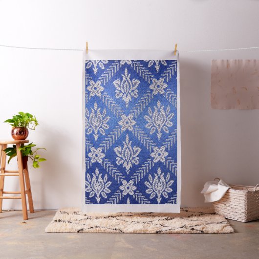 Bleu vintage de tissu de motif (In Situ)