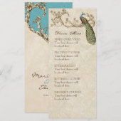 Bleu vintage des oeufs de Robin d'oiseaux, carte (Devant / Derrière)