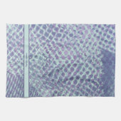 Bleu violet Abstrait Motif moderne serviettes de c (Horizontal)