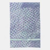 Bleu violet Abstrait Motif moderne serviettes de c (Vertical)