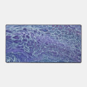 Bleu & Violet Acrylique Abstrait Fluid Art (Recto)