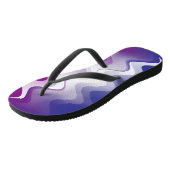 Bleu violet blanc Paire de tongs (Incliné)