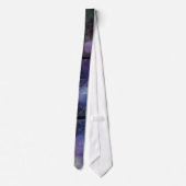 Bleu, violet, Bleu Orbes Textes Cravate de look (Dos)