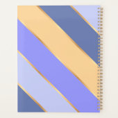 Bleu violet bleu violet jaune or rayures (Dos)