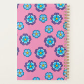 Bleu Violet rose motif floral (Dos)