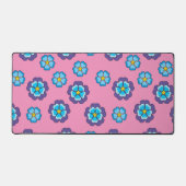 Bleu Violet rose motif floral (Recto)
