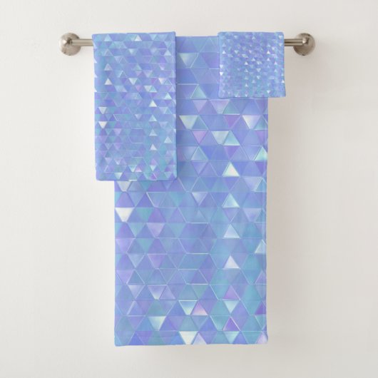 Bleu Violet Tendances Triangles Géométrique (En situation)