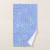 Bleu Violet Tendances Triangles Géométrique (Serviette à main)