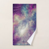 Bleu Violet Turquoise Nebula Voie Lactée (Serviette à main)