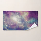 Bleu Violet Turquoise Nebula Voie Lactée (Serviette à main)