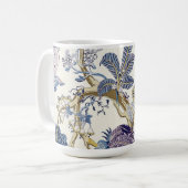 Bleu W.Morris Motif Floral Mug (Devant gauche)