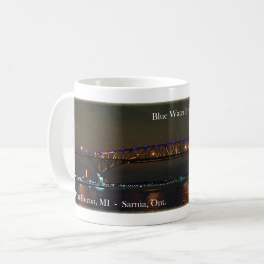 Bleu Water Bridge tasse nocturne (Devant gauche)
