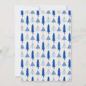 Bleu Whimsical Invitation à la fête des arbres de  (Dos)