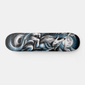 Bleu Wolf Skateboard ontwerp (Horizontaal)