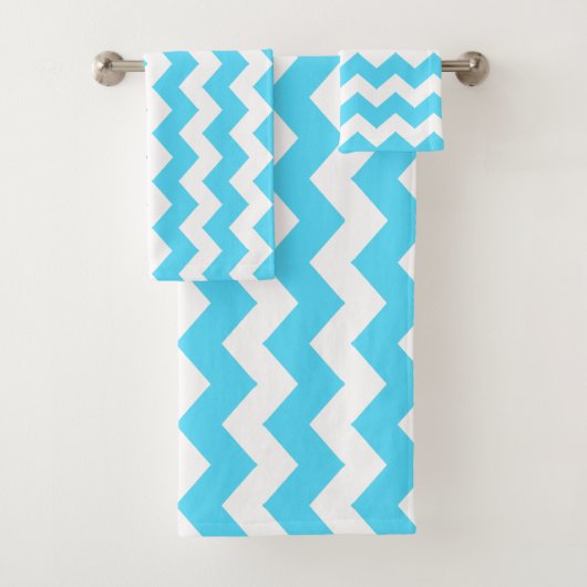 Bleu Zigzag rayé (En situation)