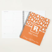 BLEUE BOWS R MONOGRAMME PLANNER (Devant avec enveloppe)