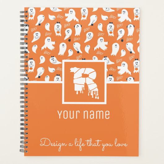 BLEUE BOWS R MONOGRAMME PLANNER (Devant)