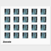 BLEUE ICE DESIGN CARRÉ STICKER (Feuille)